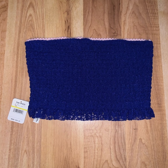 Free People Callie Smocked Lace Bandeau - Picture 3 of 6